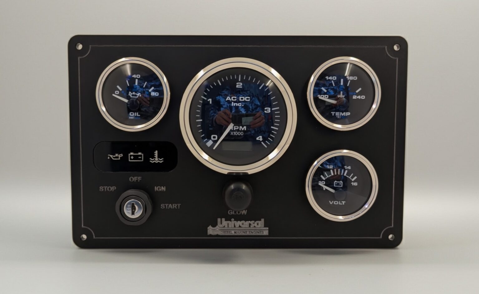 Universal Marine Instrument Panel 4 Premier Gauges (Made in USA) | AC ...