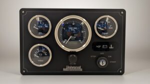 Universal Marine Instrument Panel 4 Premier Gauges (Made in USA)