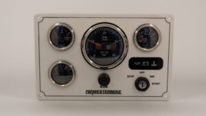 Westerbeke Marine Instrument Panel 4 Offshore Gauges