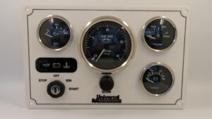 Universal Marine Instrument Panel 4 Premier Gauges (Made in USA)