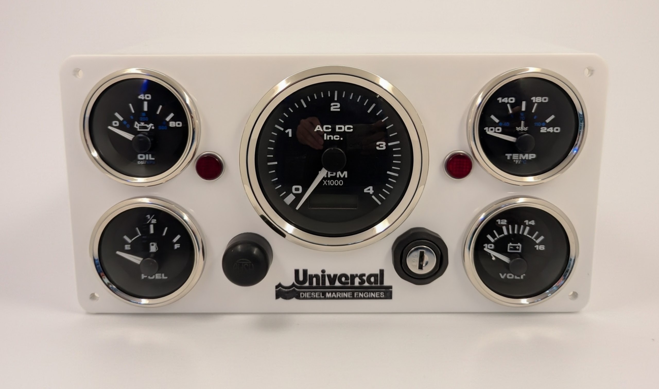 Universal Engine Marine Panel - 5 Premier Gauges (Made in USA) - Image 1